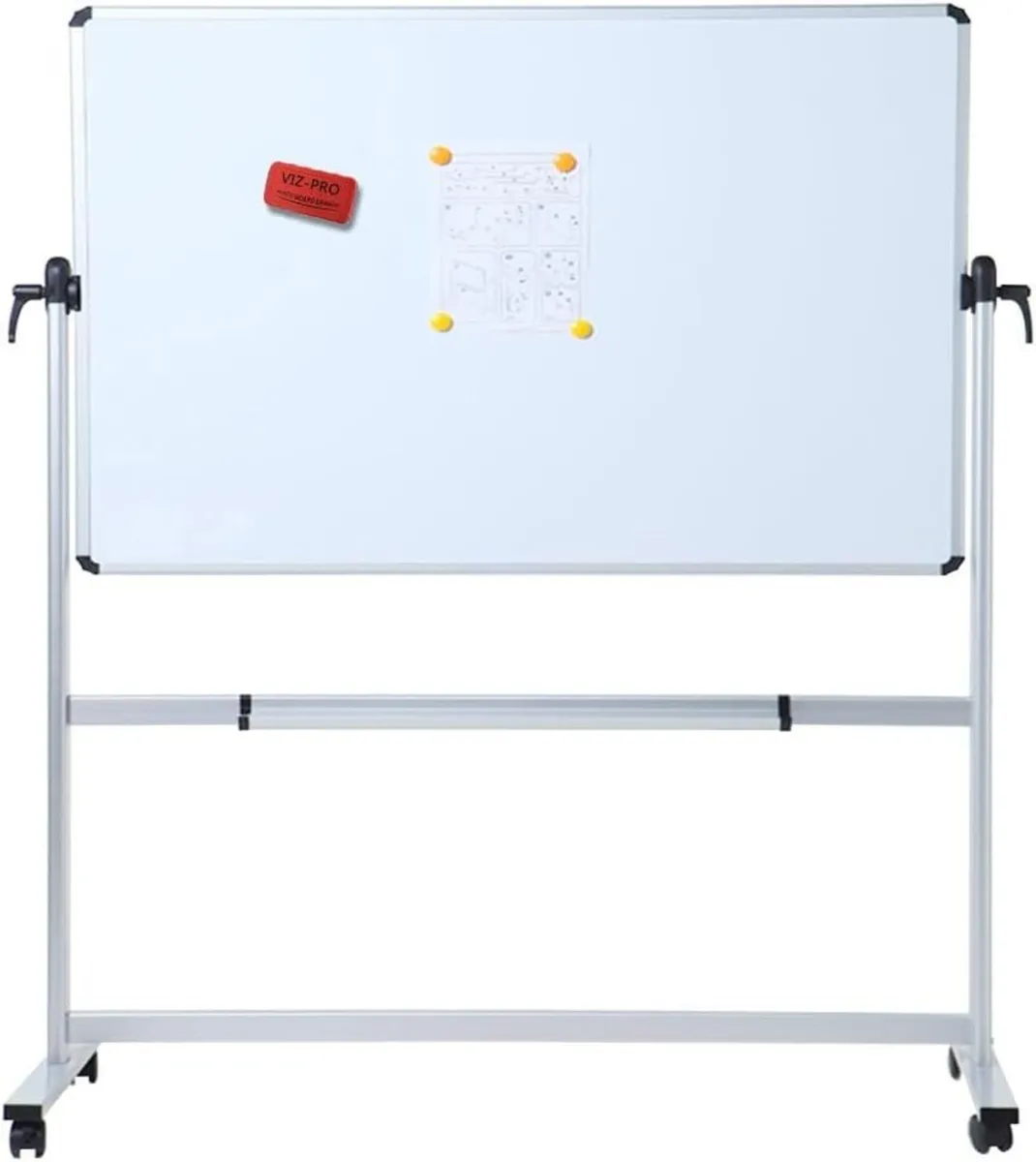 Double-Sided Magnetic Revolving Mobile Whiteboard - Image 3