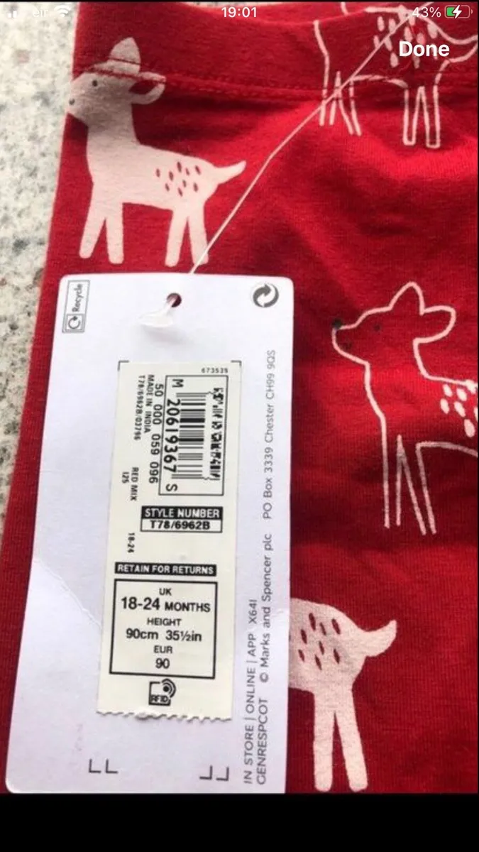 Girls BNWT bottoms 18/23 mths €5 - Image 3