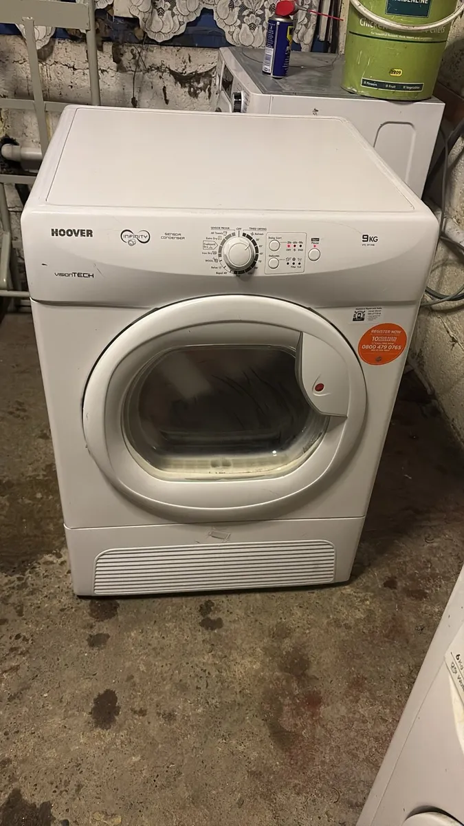 Hoover Condenser Dryer - 9kg Drum - READ ADD