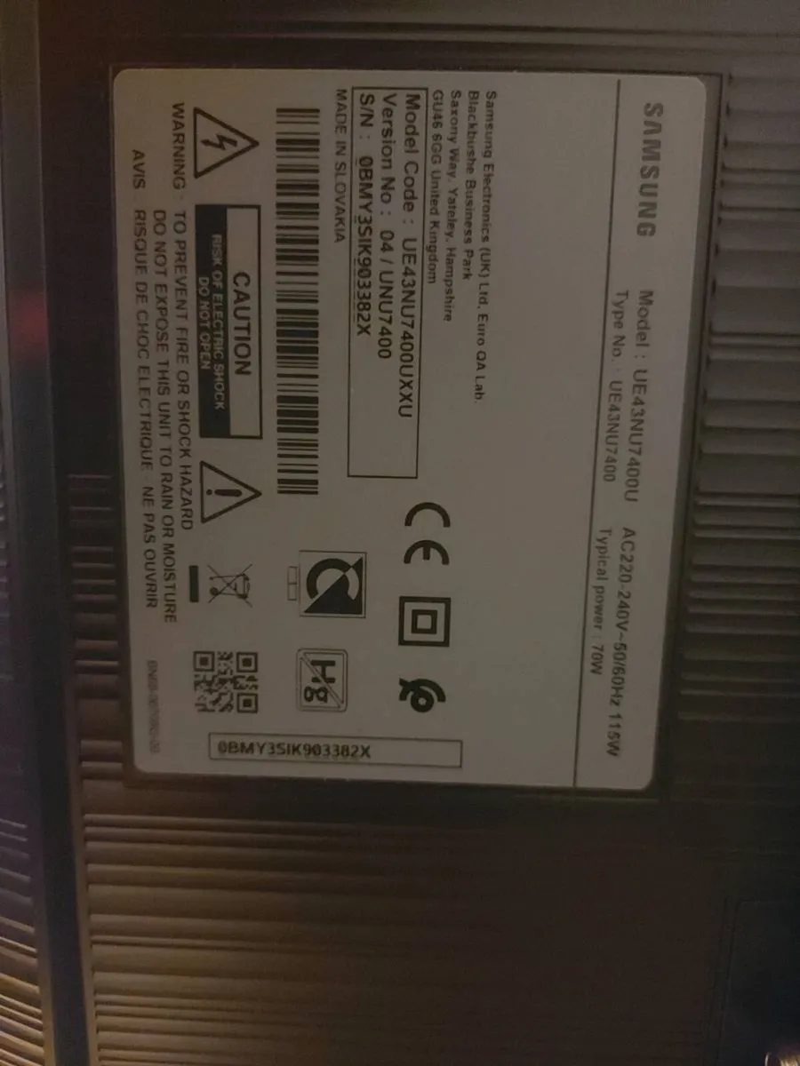 Samsung 43 inch 4K UHD TV - Image 3