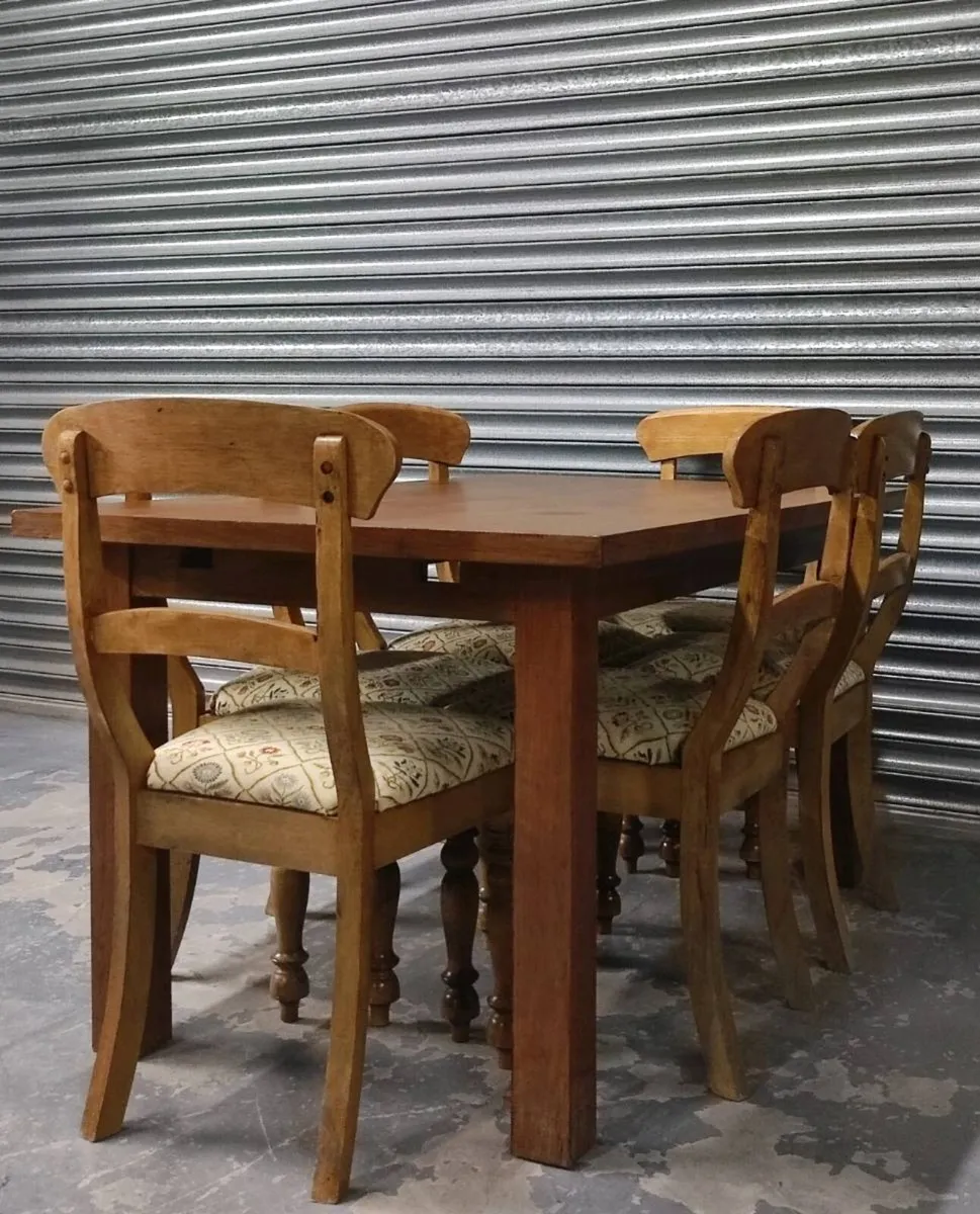 1960's Mid century french farmhouse dining set - Image 2