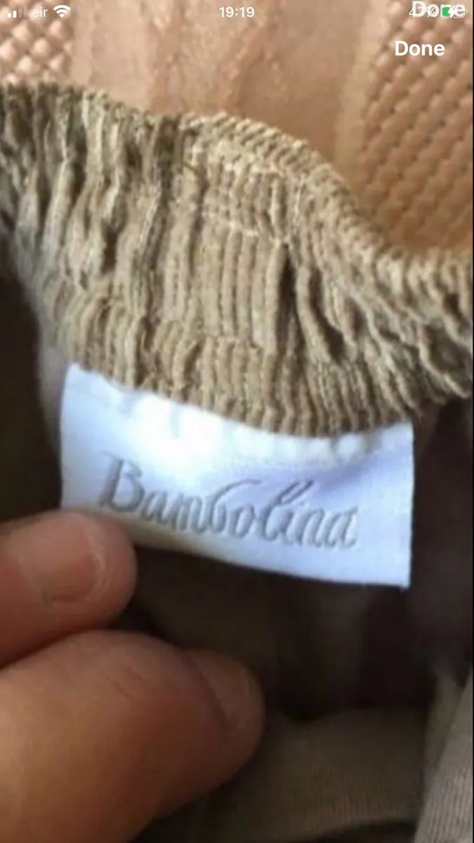 Boys new cord jeans 6 mths €3 - Image 2