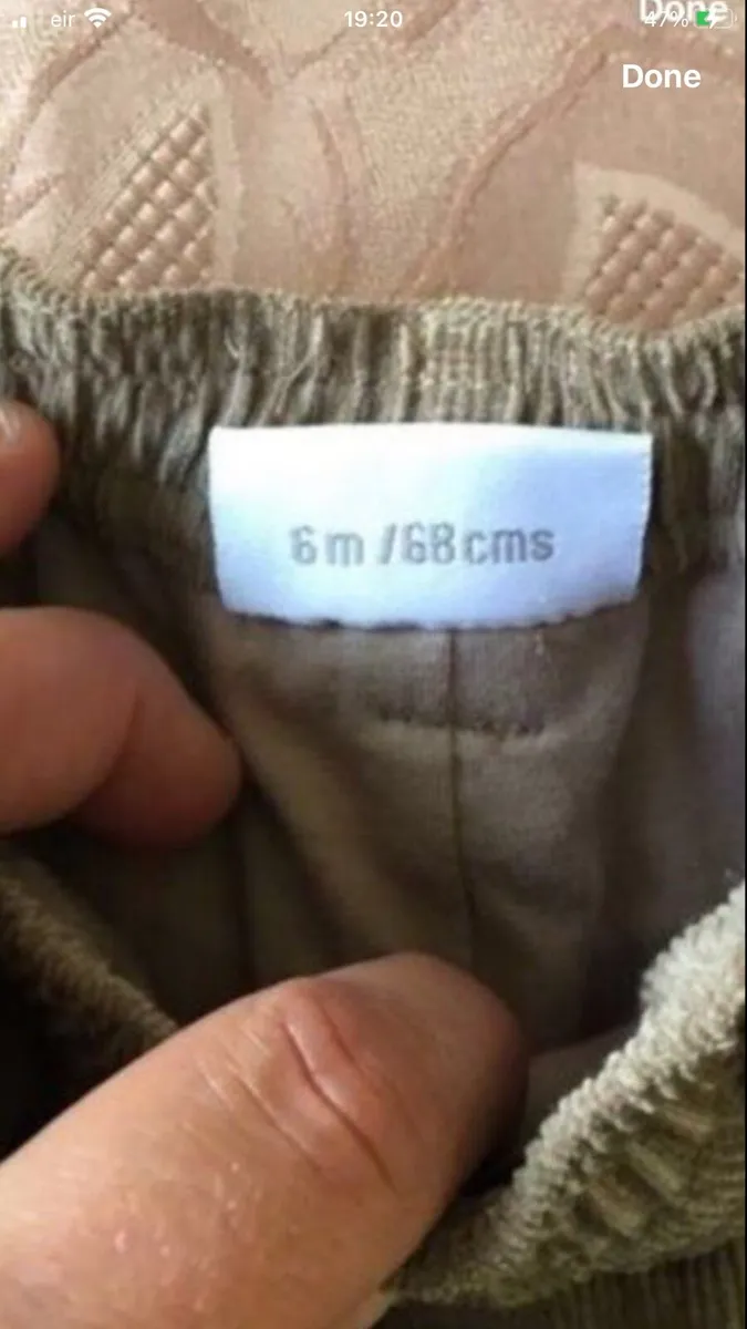 Boys new cord jeans 6 mths €3 - Image 4