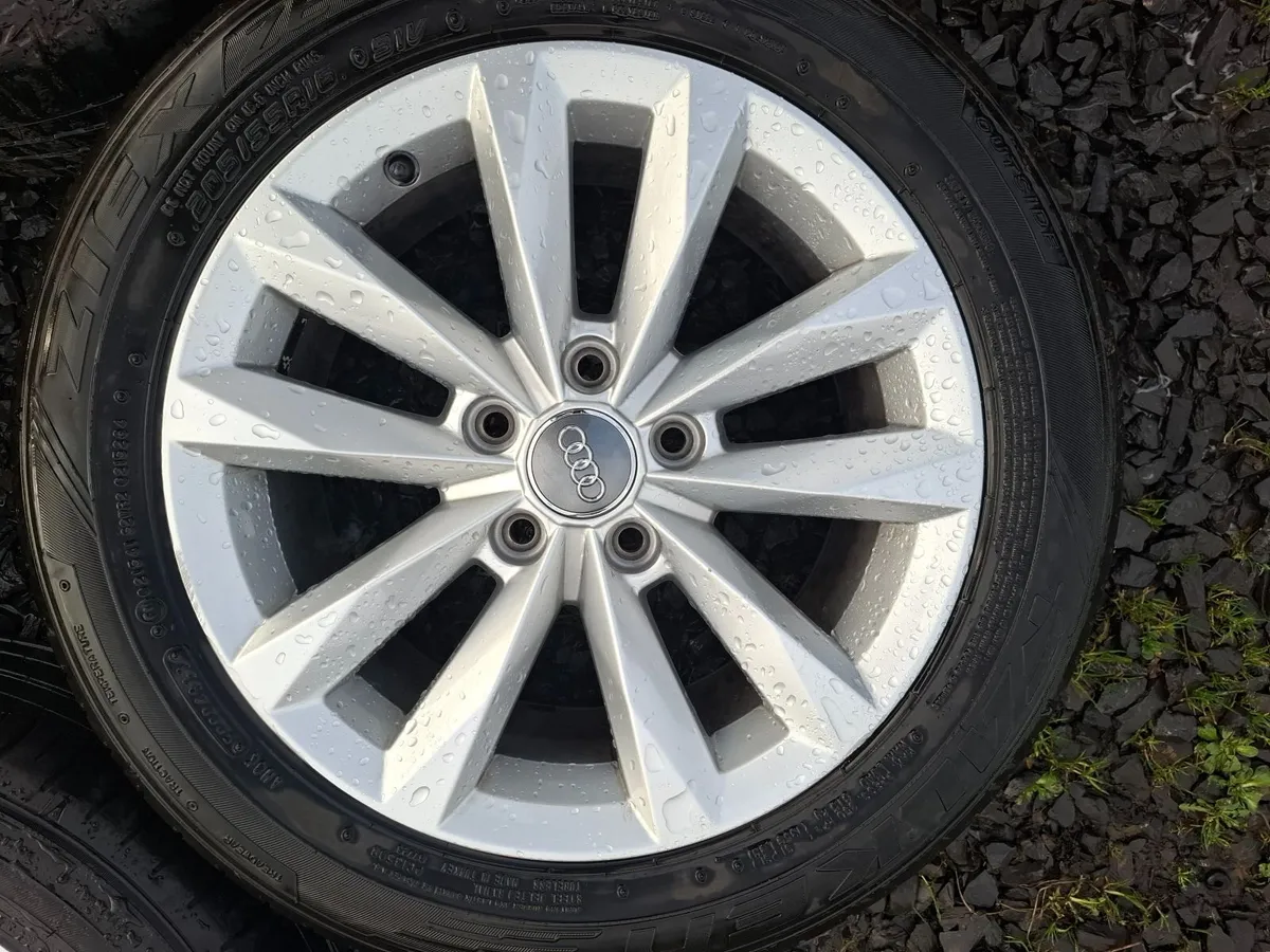 16" Audi,  Vw,  Seat,  Skoda Alloys with tyres - Image 4
