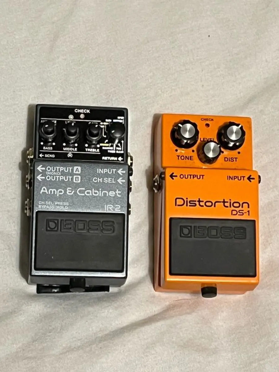 Boss DS-1 Distortion pedal & Boss IR-2 Amp and Cabinet pedal - Image 1