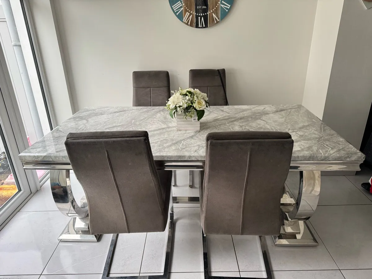 Dining Table and 4 Chairs - Image 1