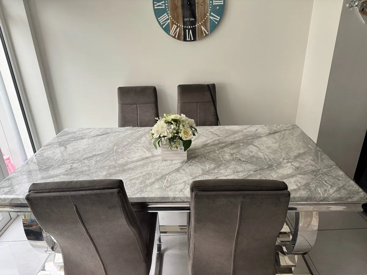 Dining Table and 4 Chairs - Image 2