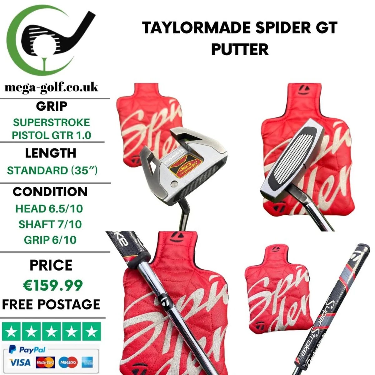 Taylormade Spider GT Putter / 35″ - Image 1