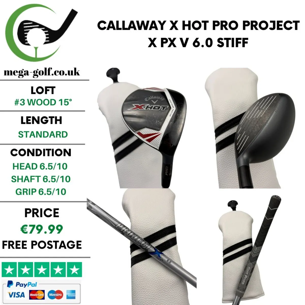Callaway X Hot Pro #3 Wood 15° / Stiff - Image 1