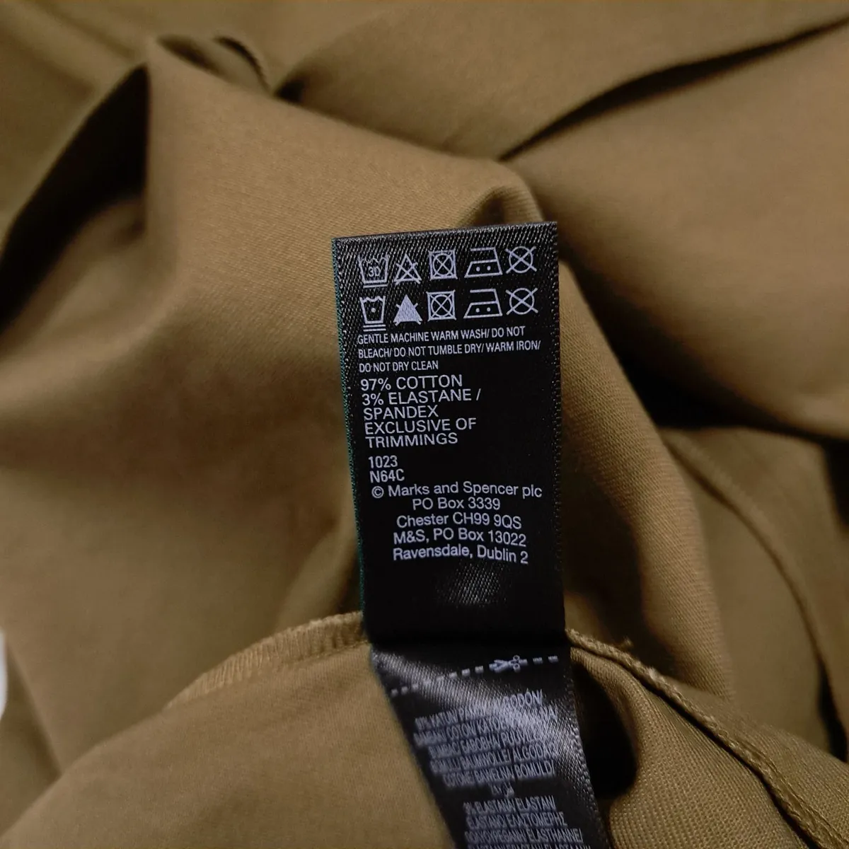 Autograph Green Khaki Straight Midi Skirt 8UK/36EU - Image 2