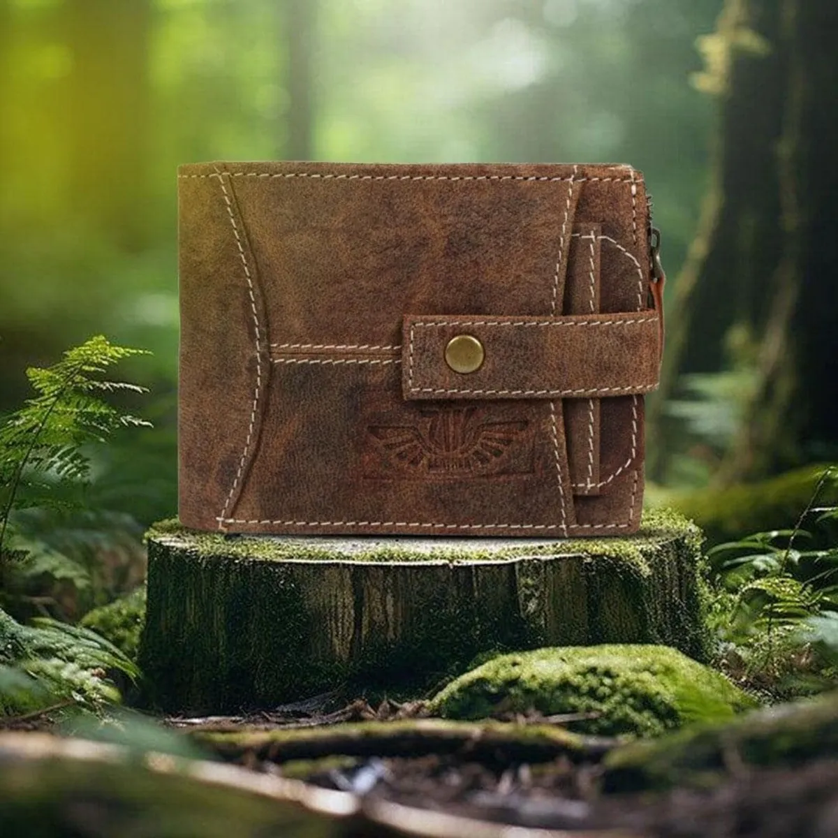 Unisex Genuine Leather RFID Blocking Wallet - Image 2