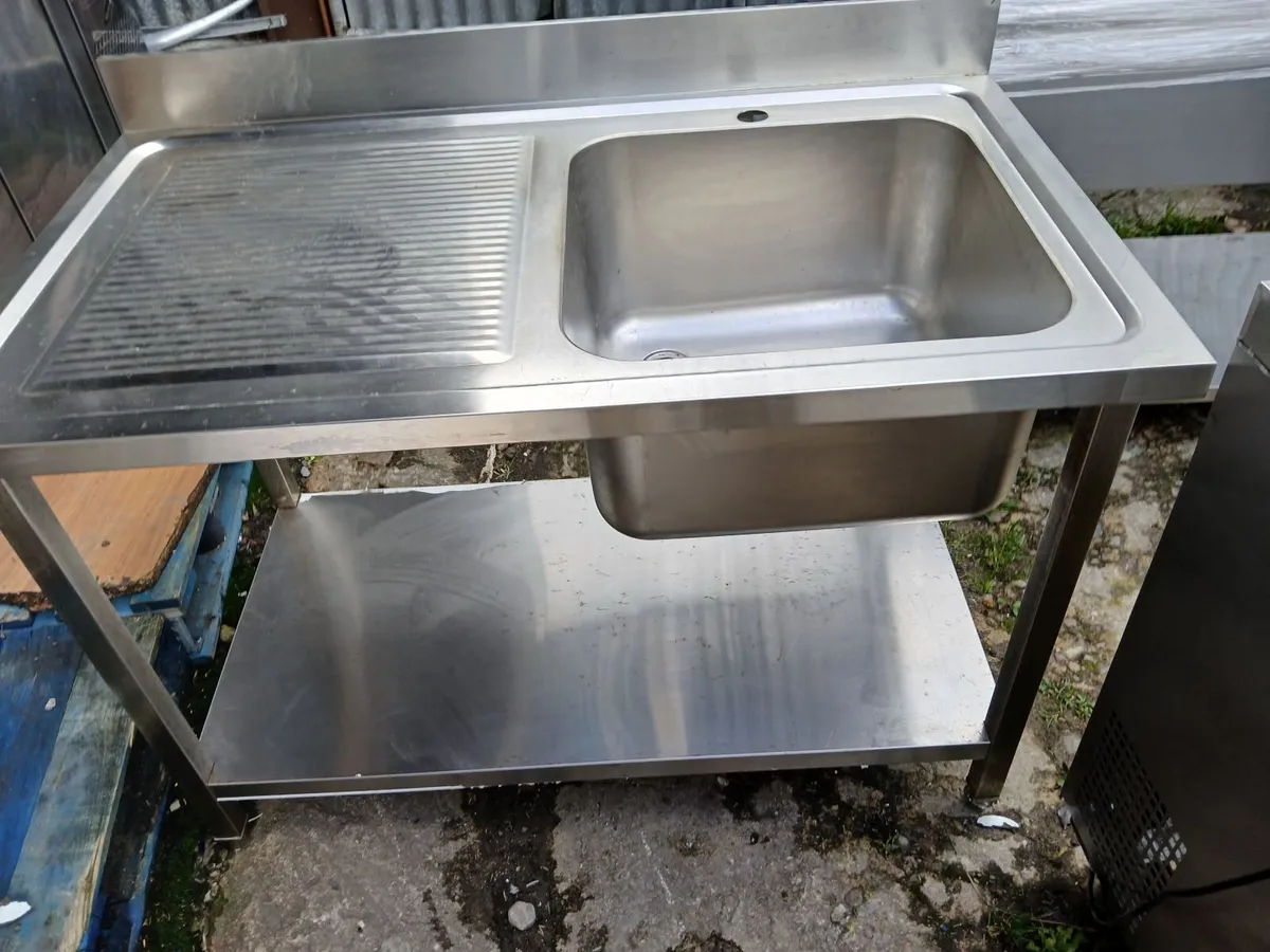 Commercial stanless steel cabbinet sink unit - Image 1