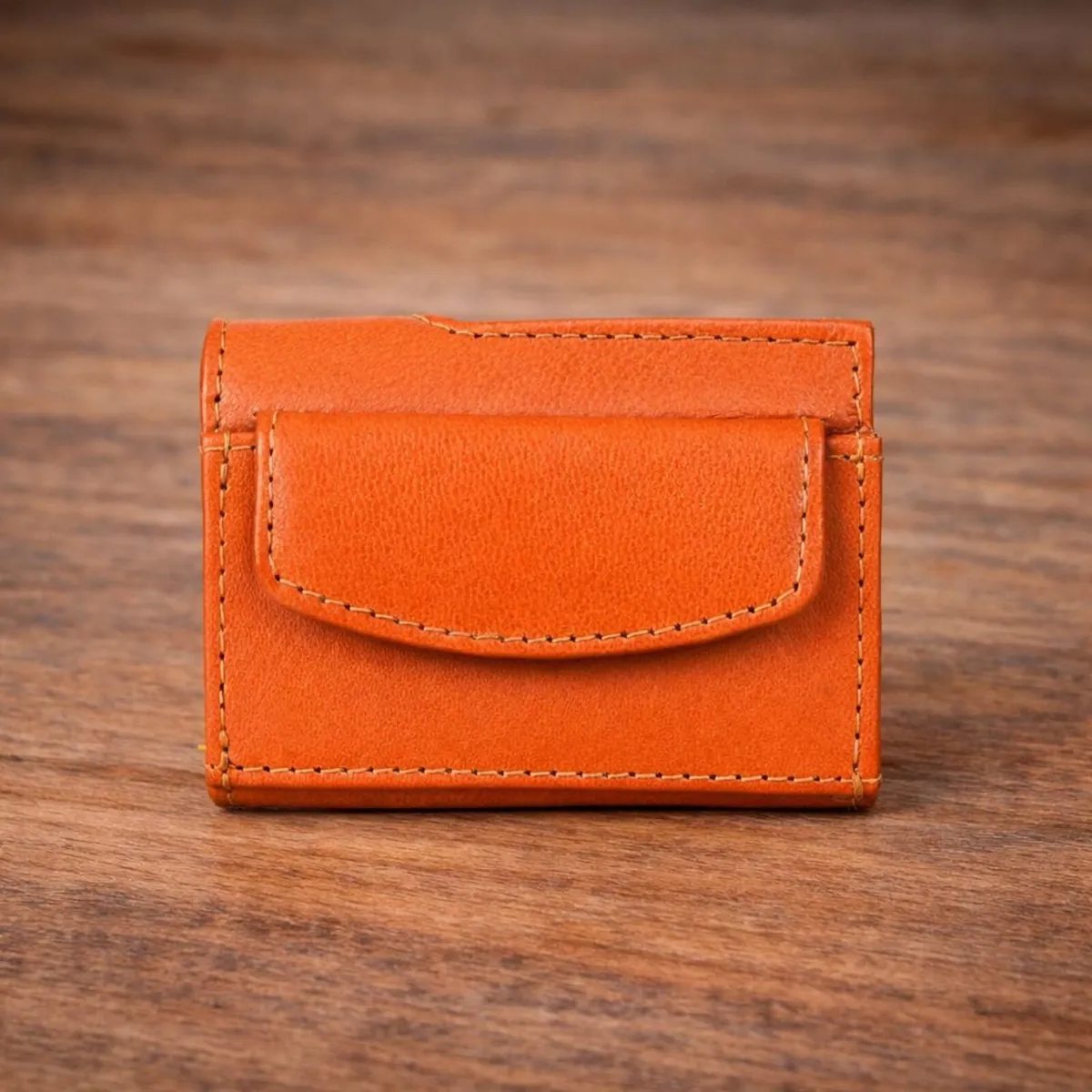 Unisex Genuine Leather RFID Pop-Up Card Holder - Image 2