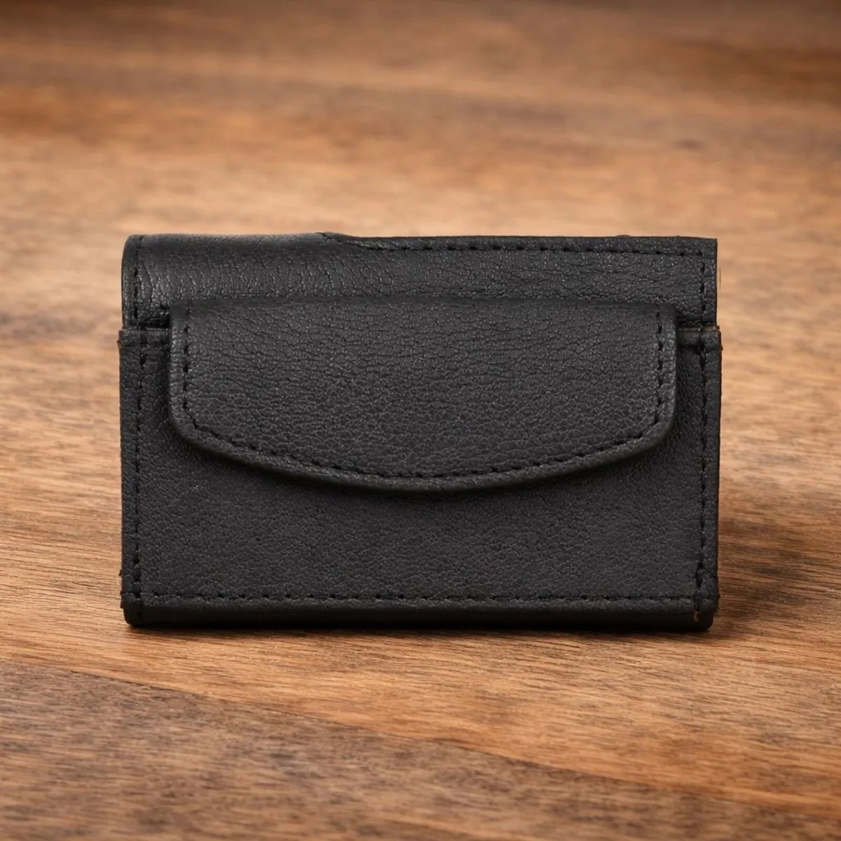 Unisex Genuine Leather RFID Pop-Up Card Holder - Image 4