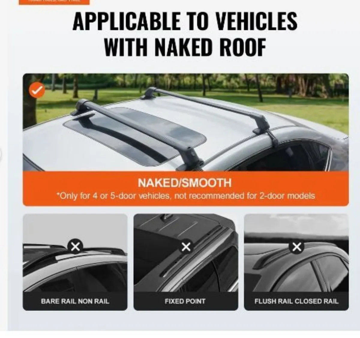 Universal Roof Rack Cross Bars - Image 2
