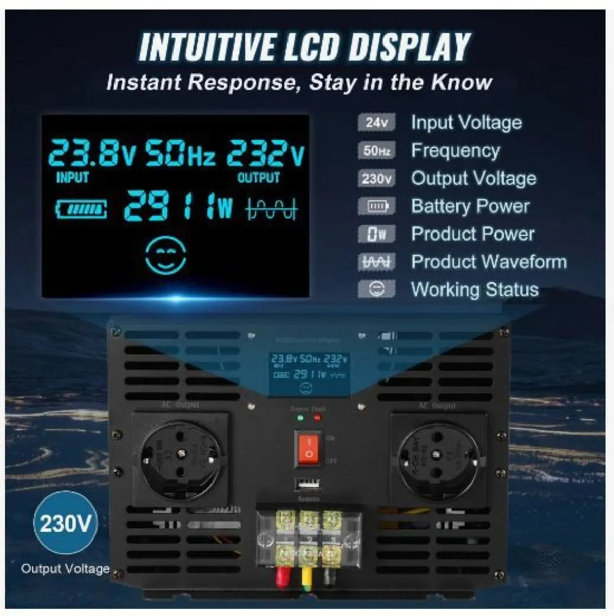 Pure Sine Wave Inverter, 3000 Watt - Image 2