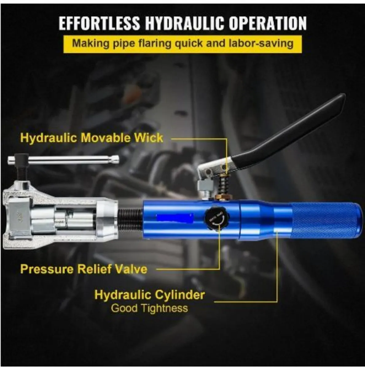 Hydraulic Flaring Tool Kit, 45° Double Flaring Too - Image 4