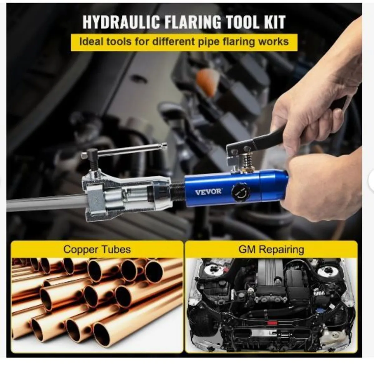 Hydraulic Flaring Tool Kit, 45° Double Flaring Too - Image 2