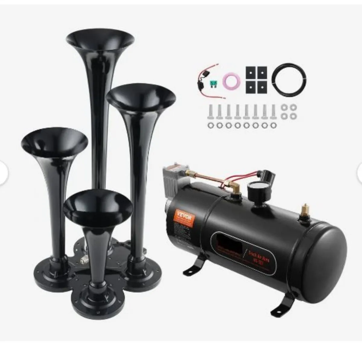 Train Horns Kit 4 Trumpet Air Horn - Image 1