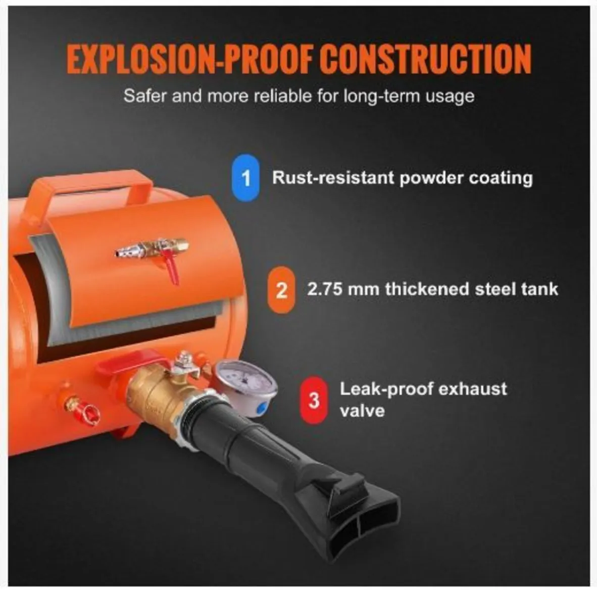 Tire Bead Seater, 5 Gal/19L Air Tire Bead Blaster - Image 4