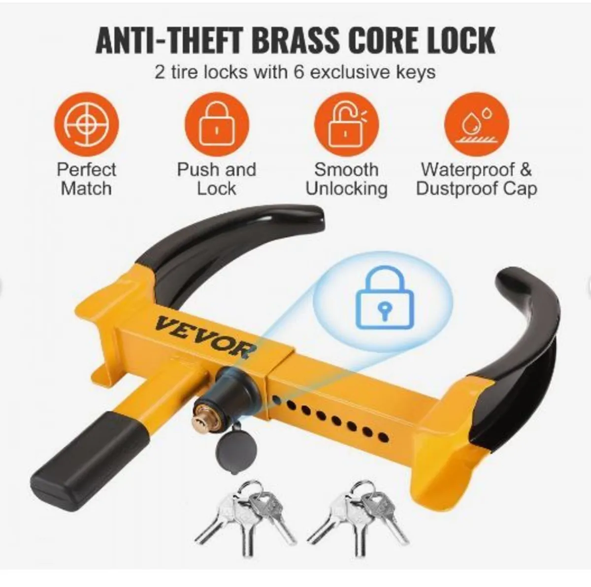 Wheel Lock, 2 Packs Universal Wheel - Image 4