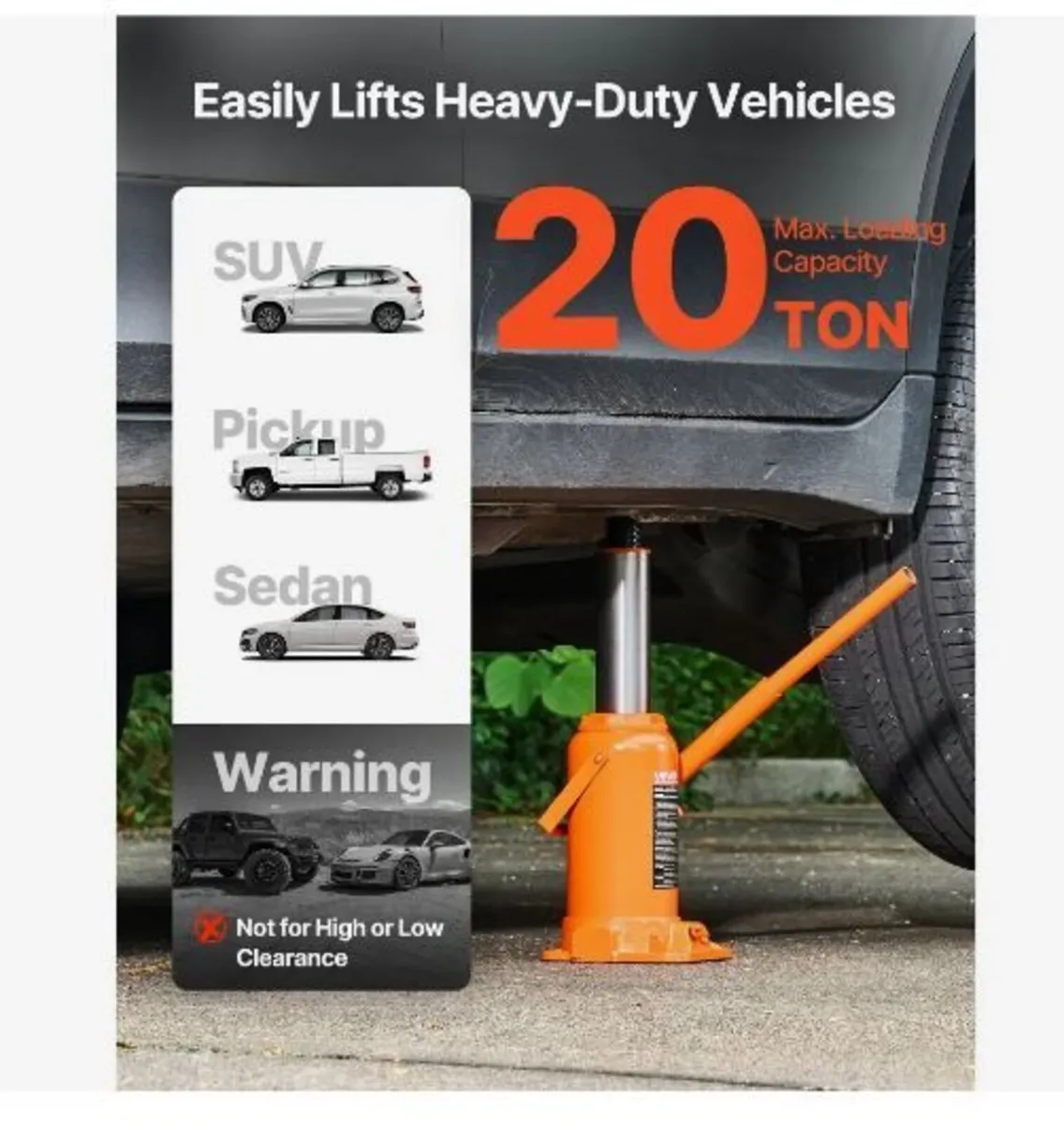 Hydraulic Bottle Jack, 20 Ton - Image 4