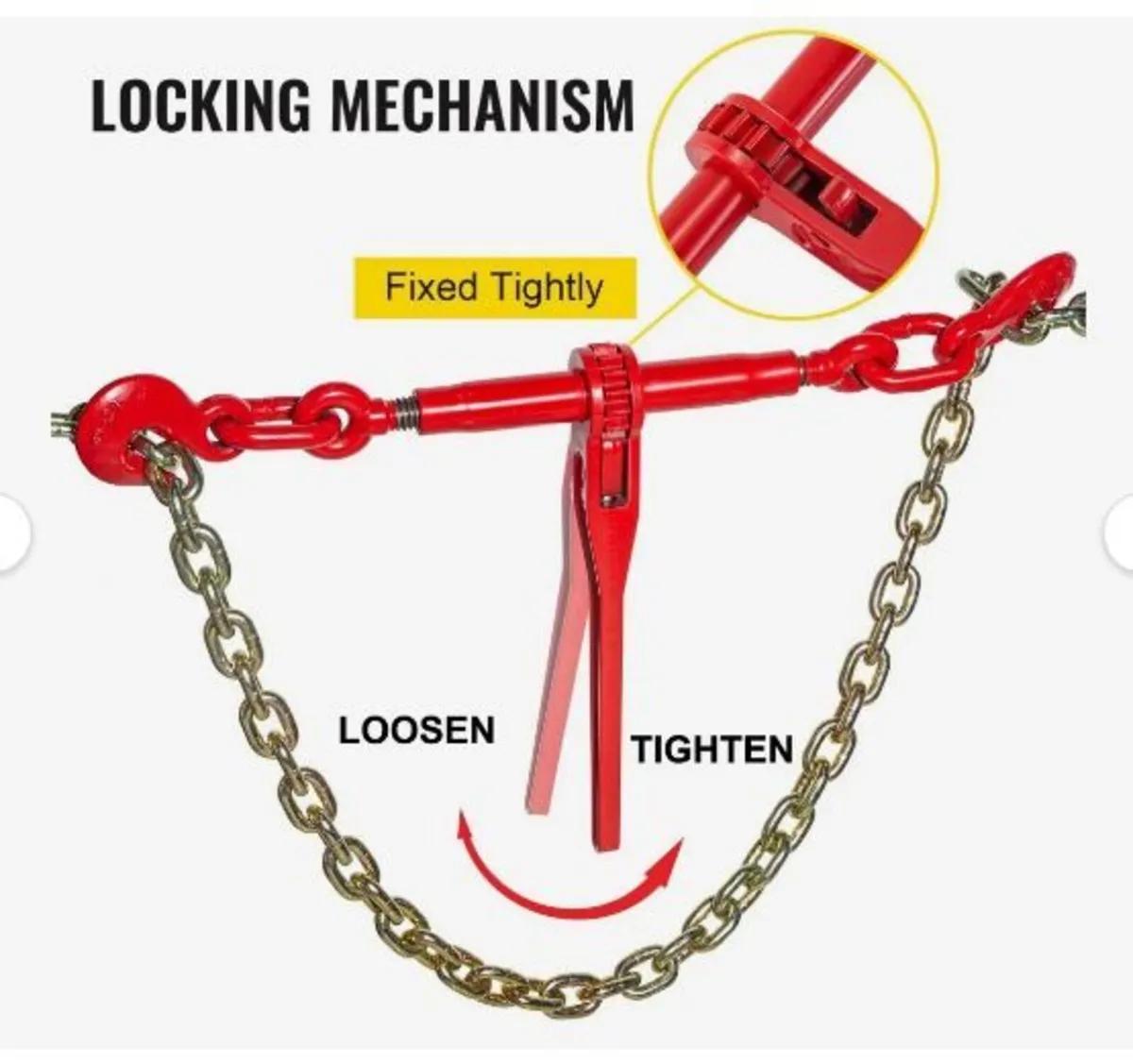 9215LBS 3/8" – 1/2" Ratchet Binders - Image 4