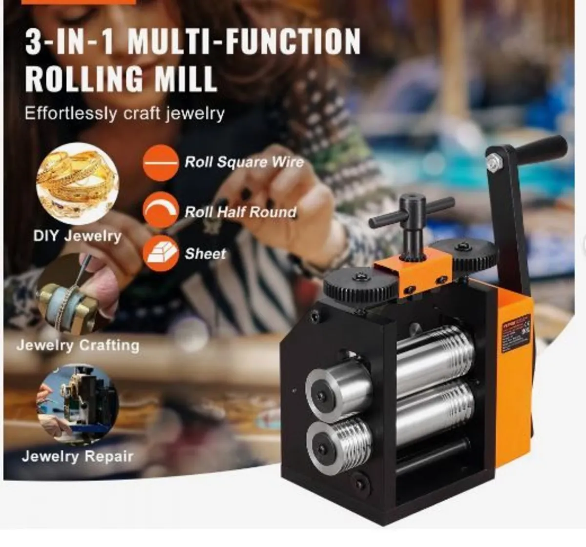 Rolling Mill, 2.95"/75 mm Jewelry Rolling Mill - Image 1