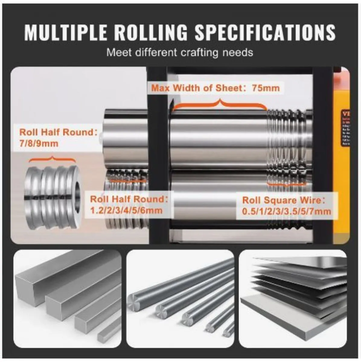 Rolling Mill, 2.95"/75 mm Jewelry Rolling Mill - Image 2