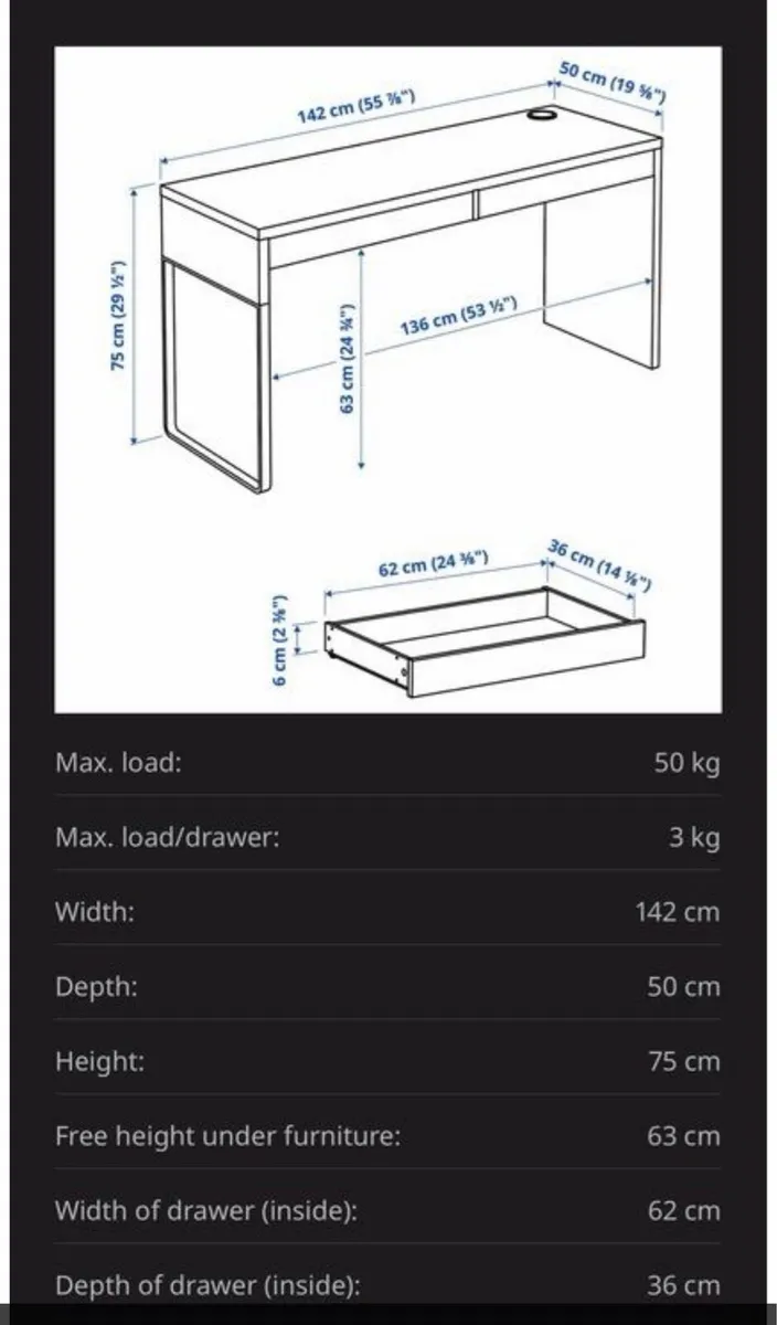 IKEA Micke desk - Image 2