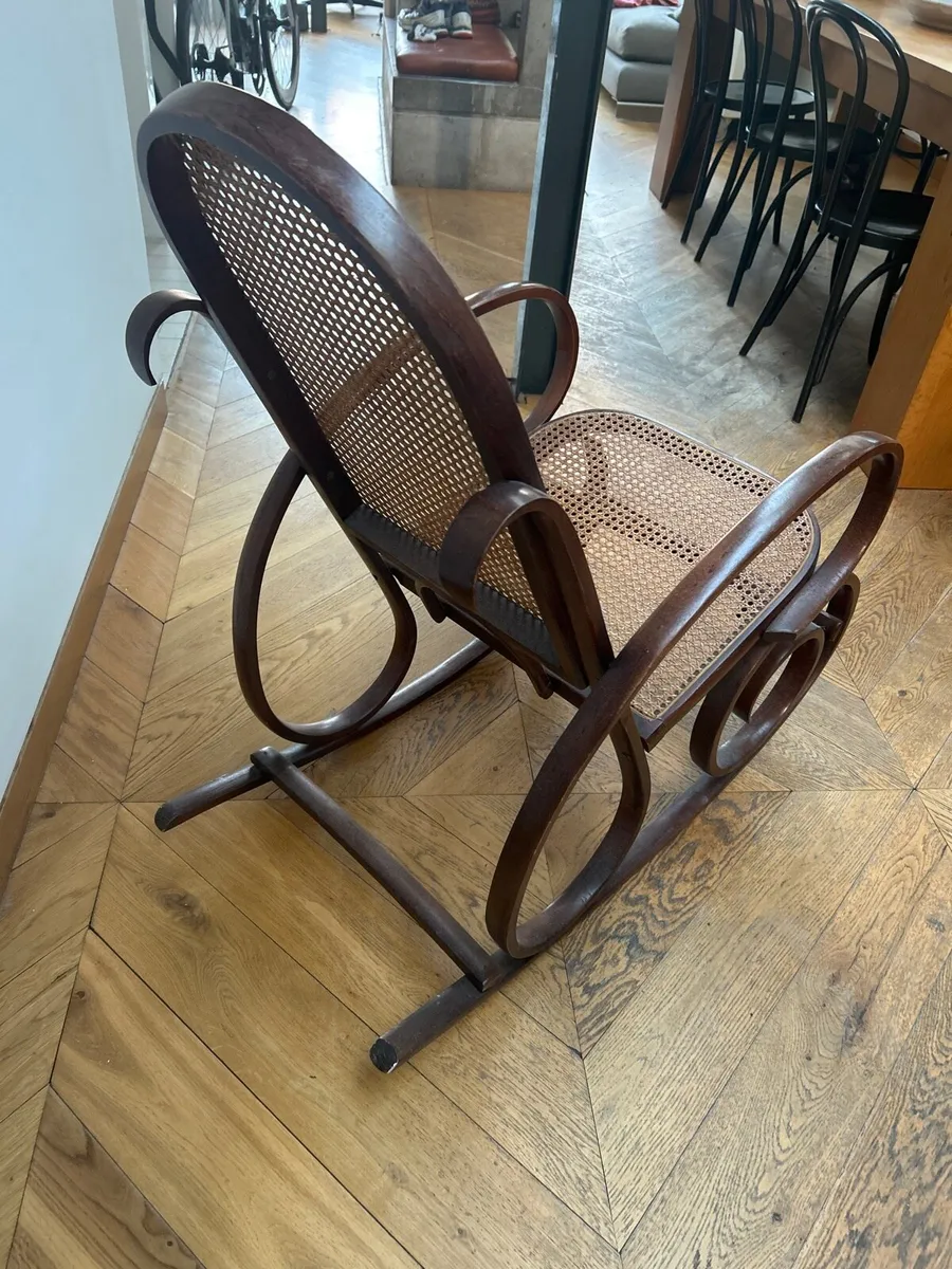 Rocking Chair - Antique rattan - Image 2