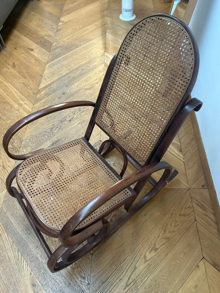 Rocking Chair - Antique rattan - Image 3