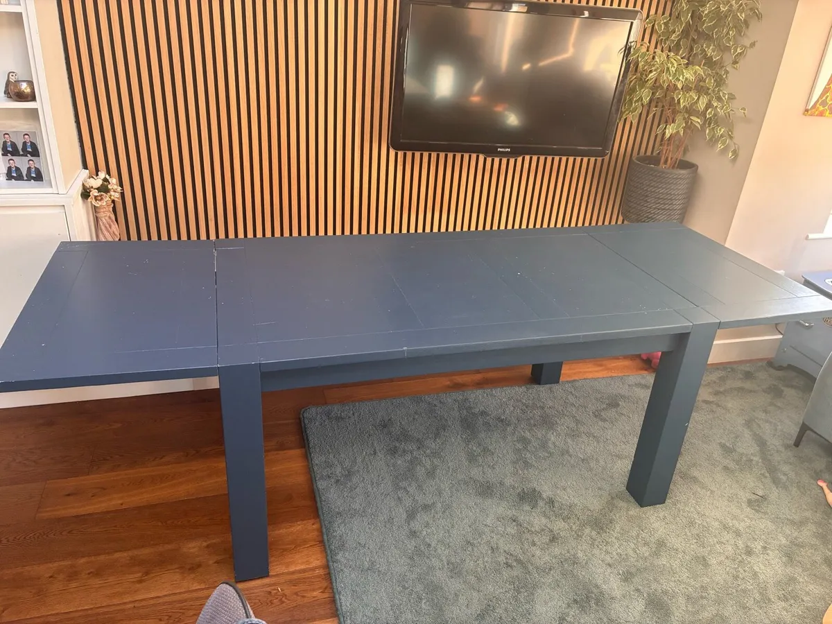 Kitchen Table (painted Oak) - Image 1