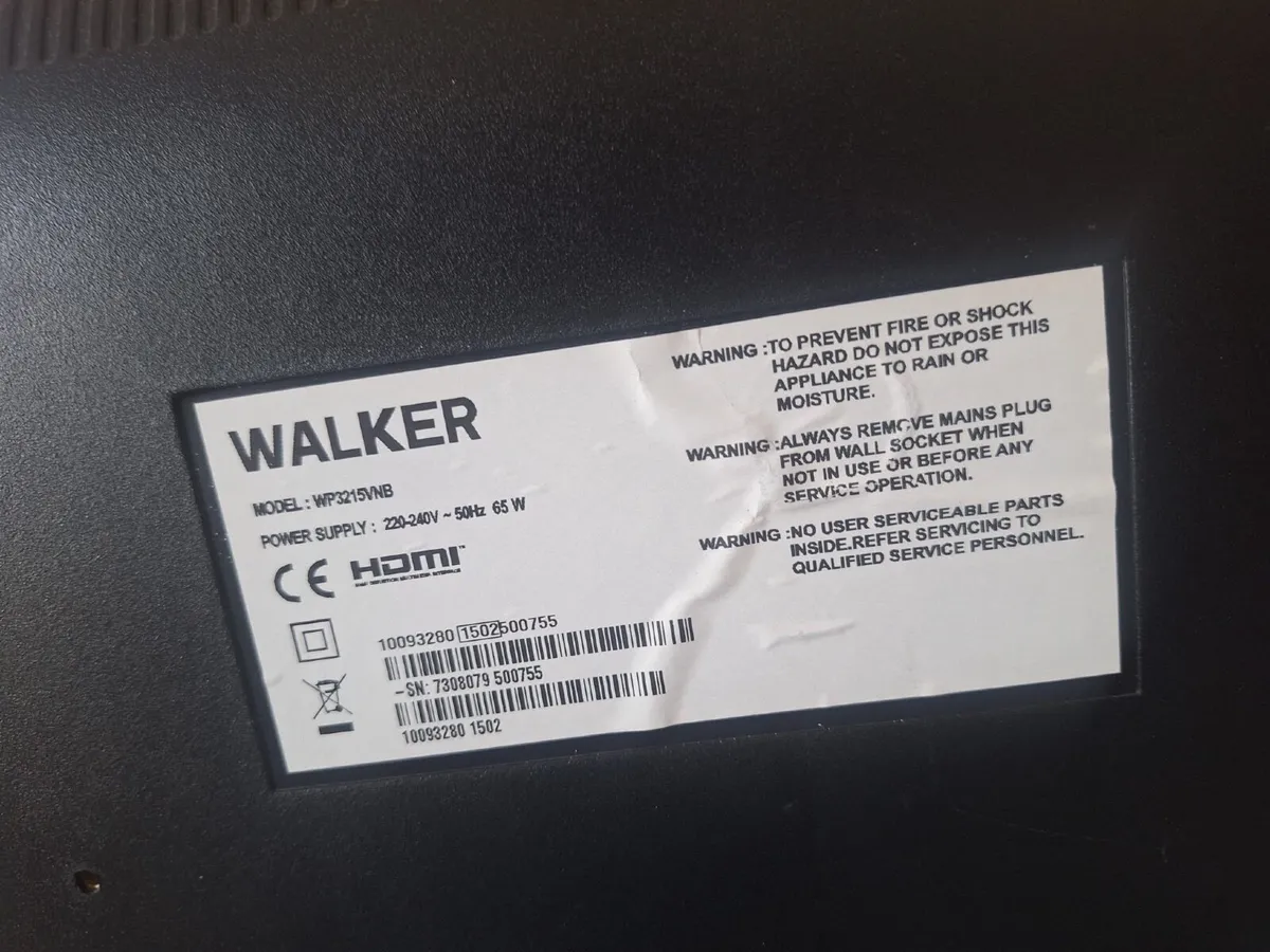 Full HD 32 inch TV Walker with remote - Image 2