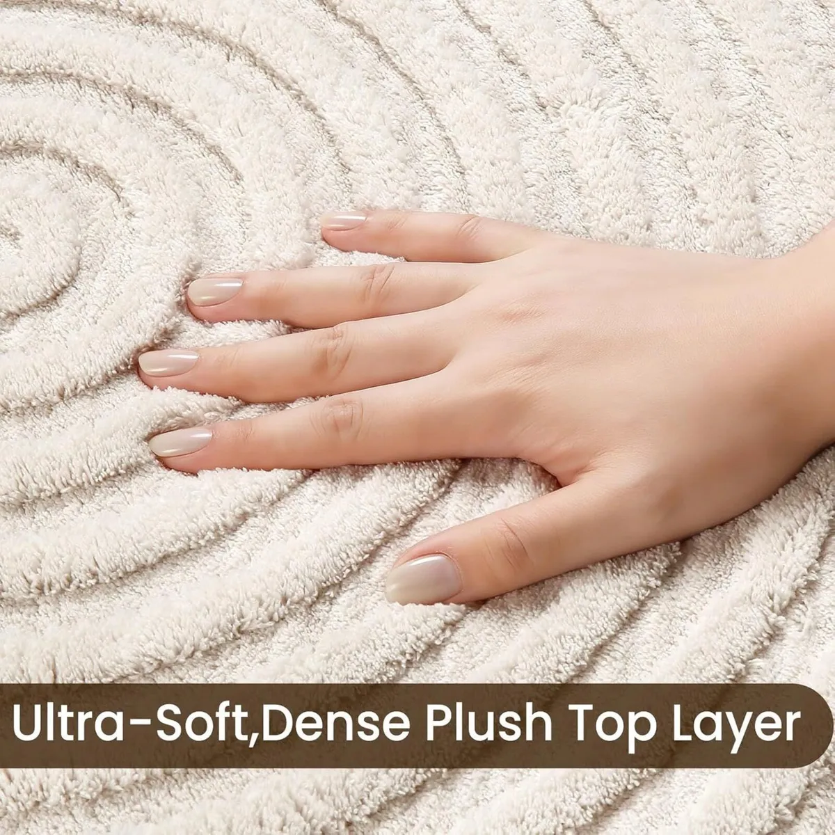 Rugs Living Room 200x300cm 3D Cream Area for - Image 3