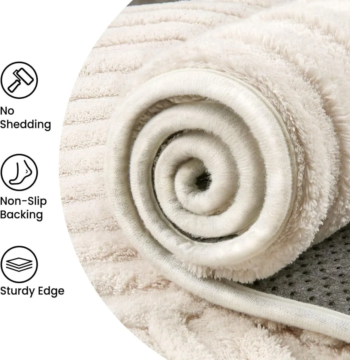 Rugs Living Room 200x300cm 3D Cream Area for - Image 4