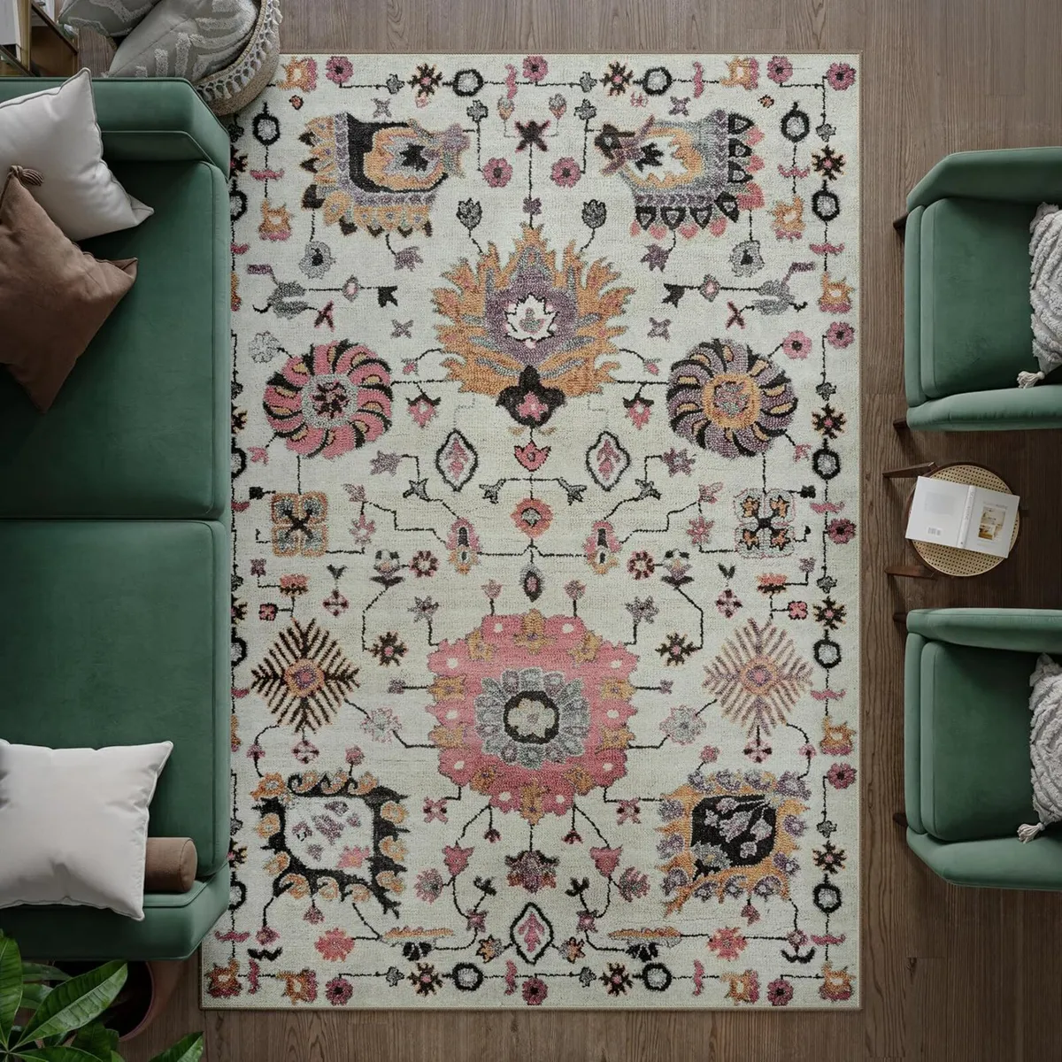 Machine Washable Rug 200x290cm 75% Recycled - Image 1