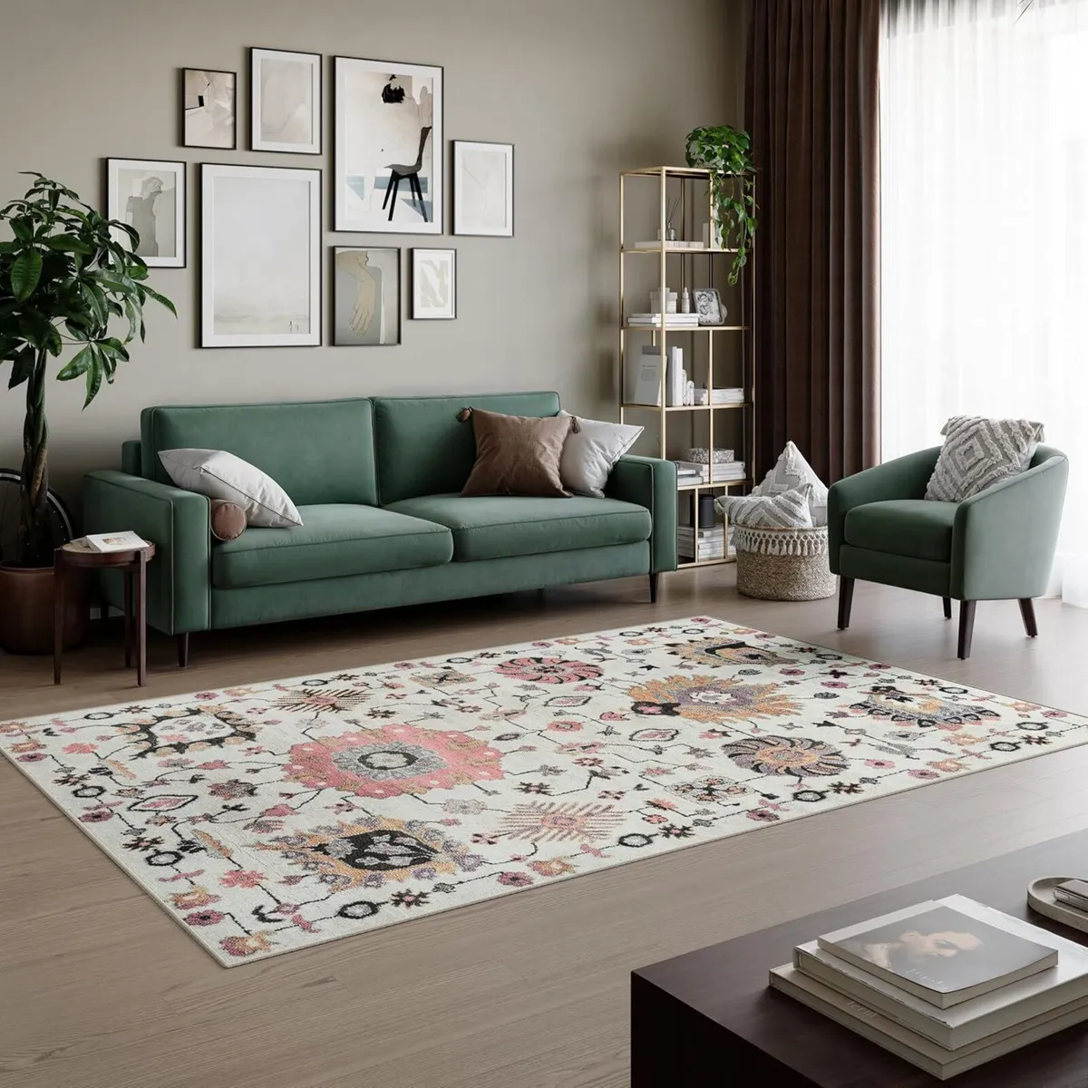 Machine Washable Rug 200x290cm 75% Recycled - Image 2