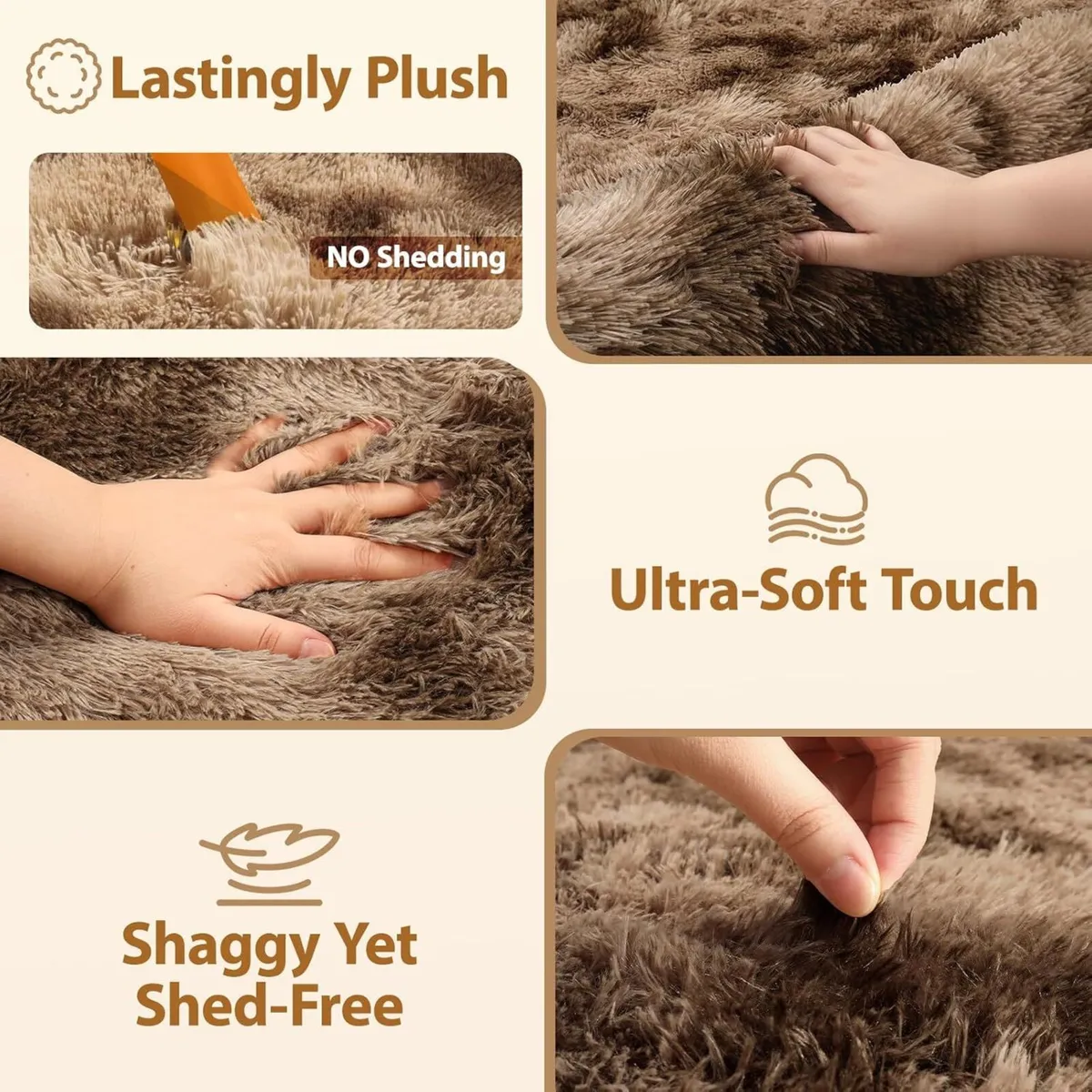 Rugs Living Room - Soft Fluffy Area for Bedroom - Image 3