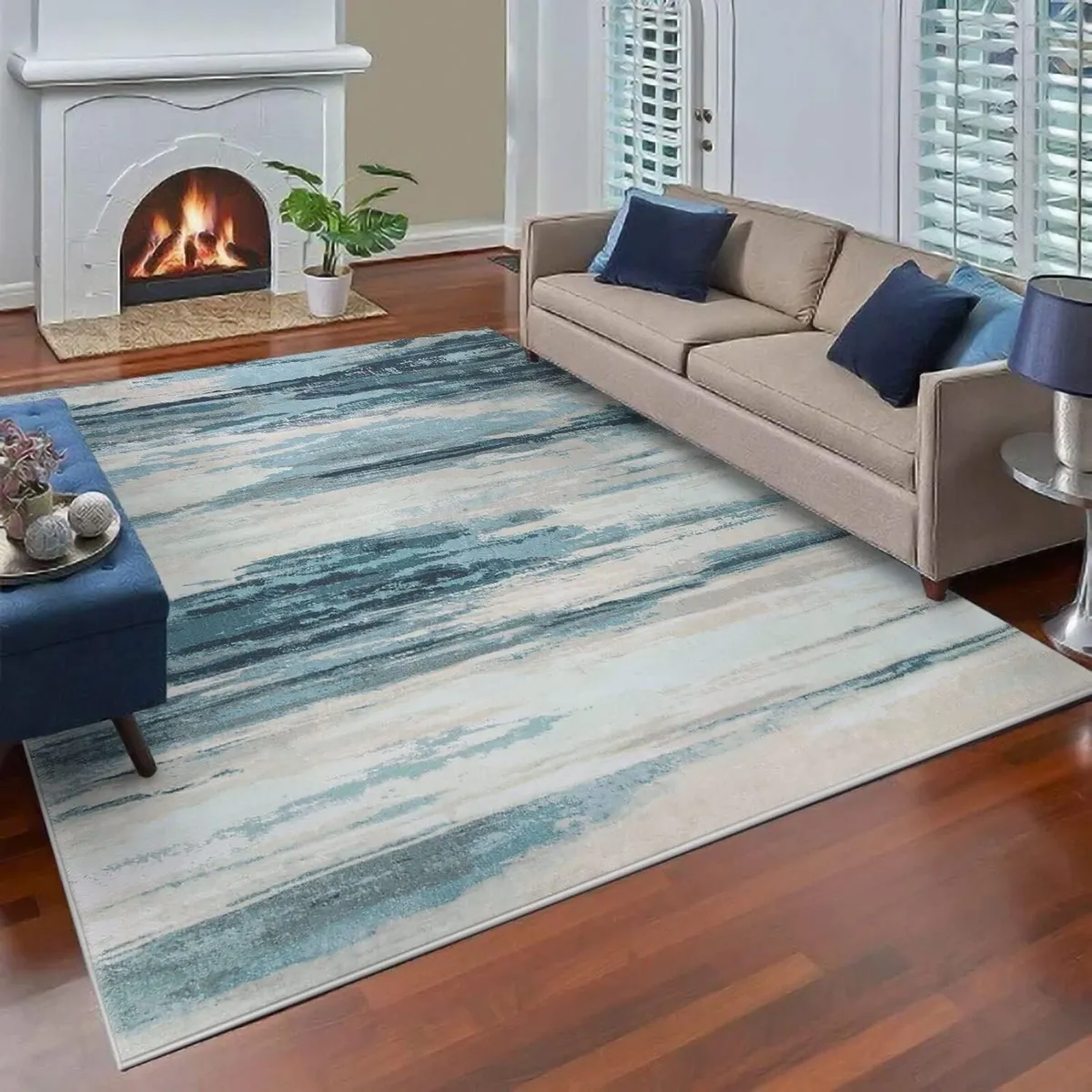Area Rugs Vintage Abstract Rug Home Modern Chic - Image 1