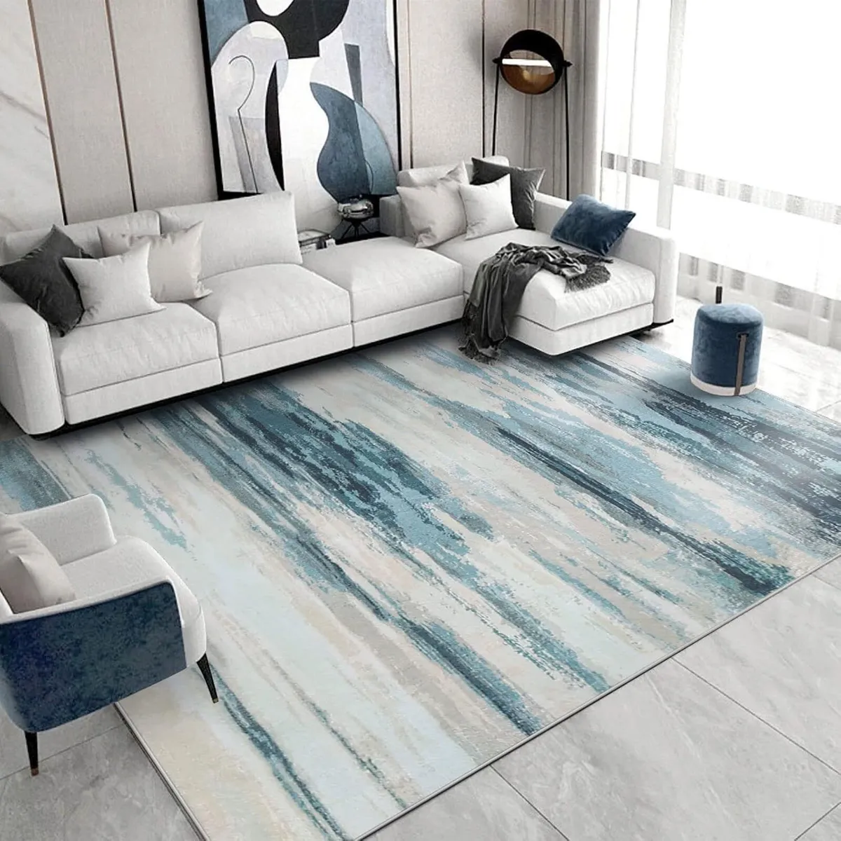 Area Rugs Vintage Abstract Rug Home Modern Chic - Image 2