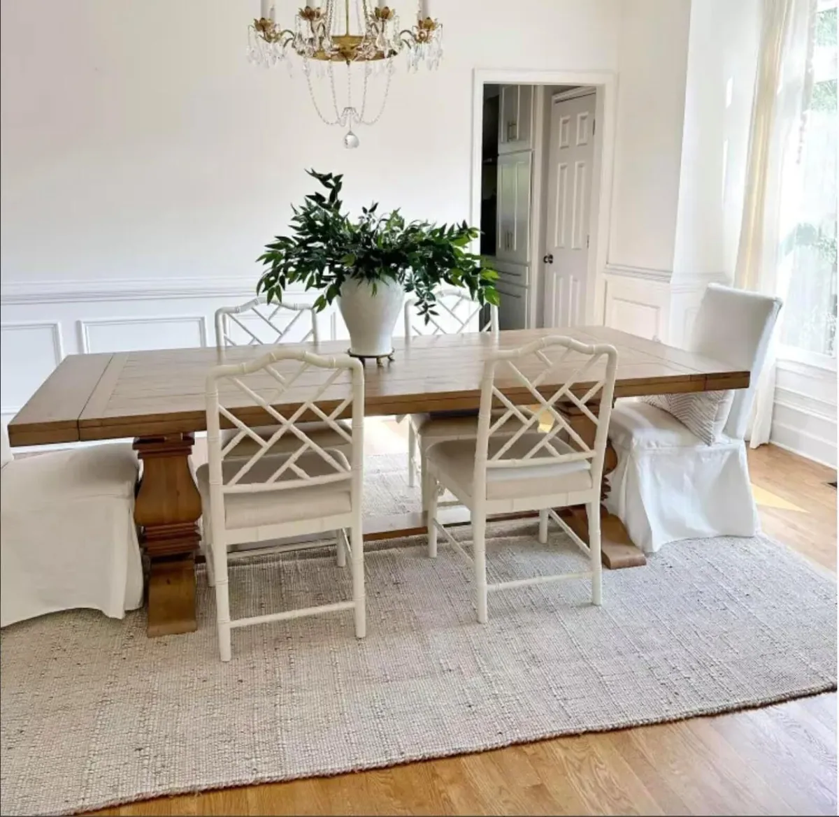 Jute Cotton Area Rug - Handcrafted Traditional - Image 1