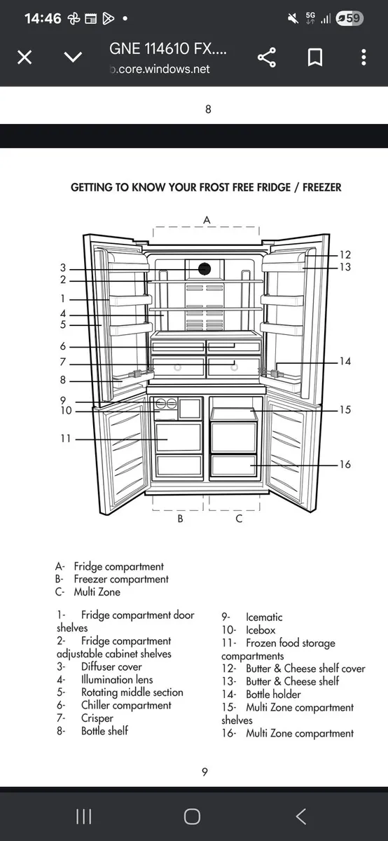 Beko American Fridge Freezer - Image 4