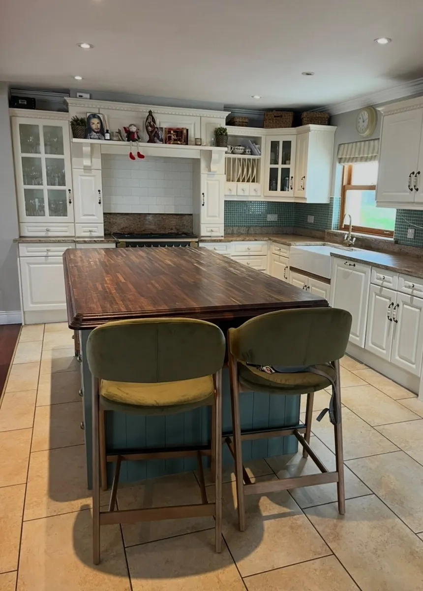 Iroko kitchen Island Worktop - Image 4