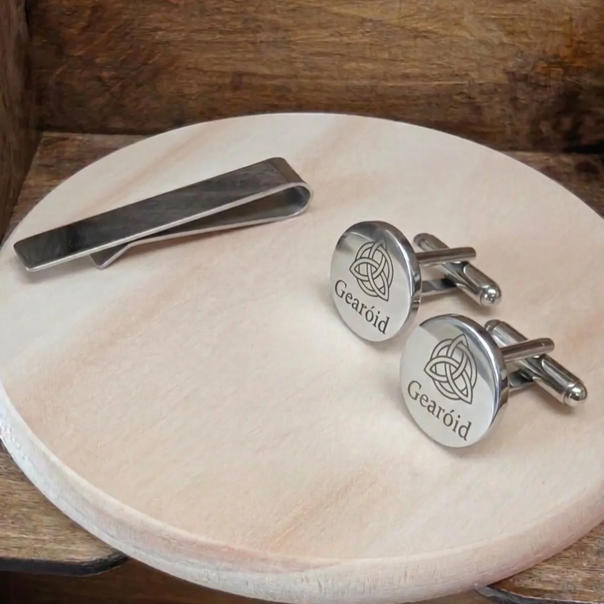 Cufflinks & clip - Image 3