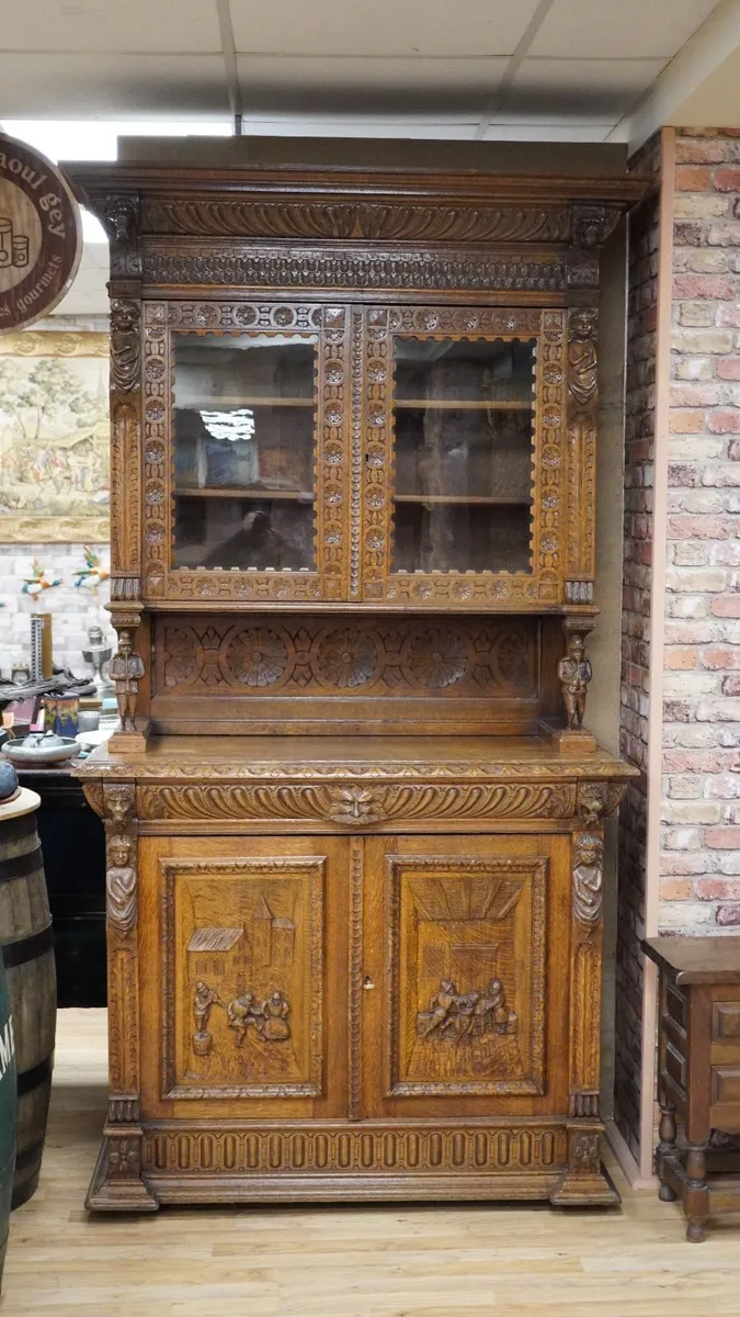 Monumental Carved Buffet Cabinet - Image 1