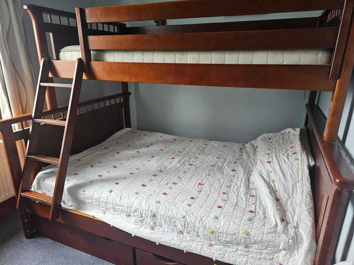 2 x Solid wood Triple bunk beds - Image 3