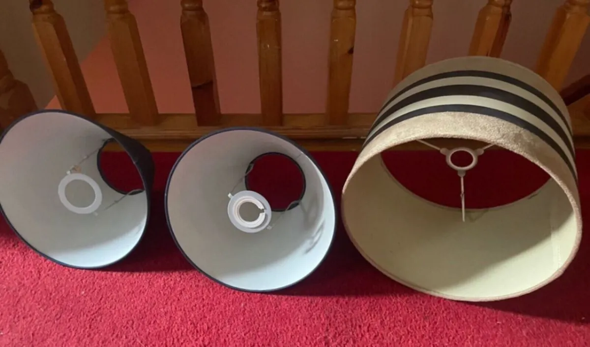3 Ceiling table lamps shades - Image 3