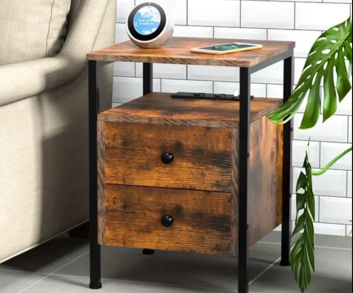 Coffee table Vintage Bedside Table - Image 1