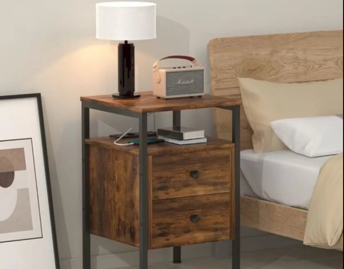 Coffee table Vintage Bedside Table - Image 3